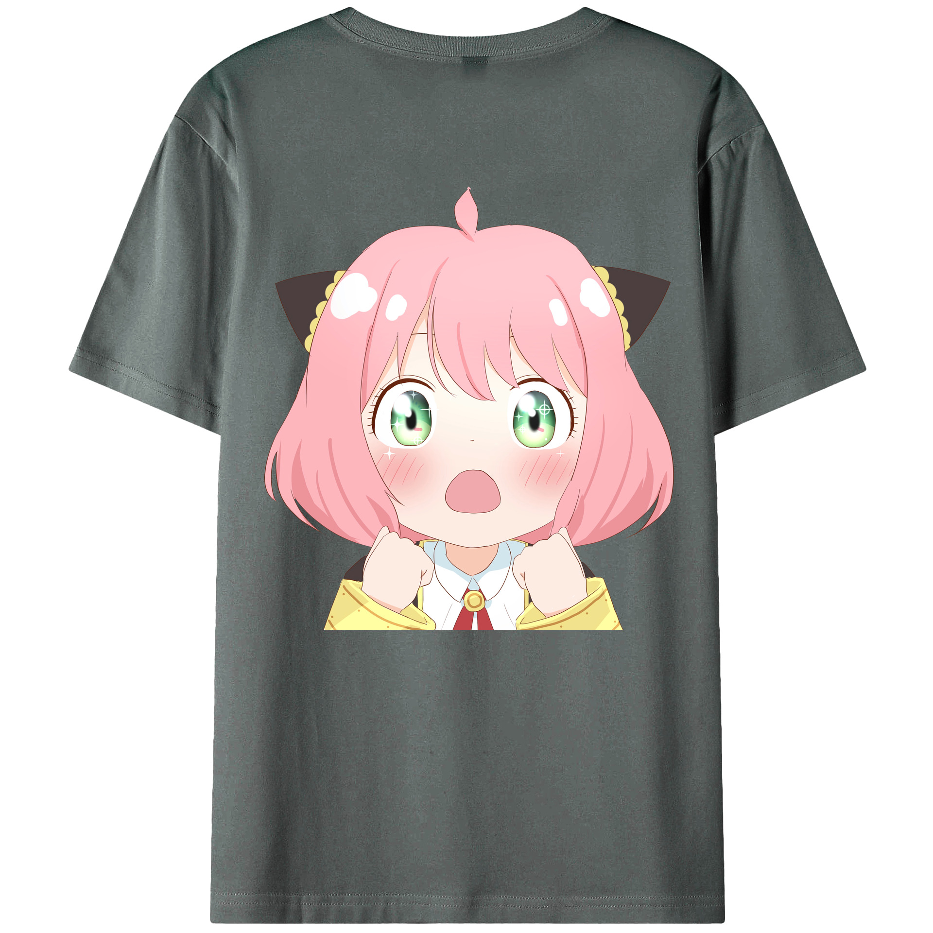 （画像用） SPY×FAMILY间谍家家酒 綿100％ メンズ半袖Tシャツ（バックプリント） 通気性